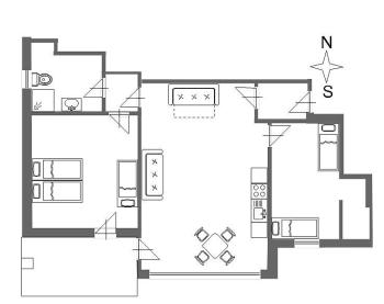Appartamento Suite Kathrein B (2-4 pers.)