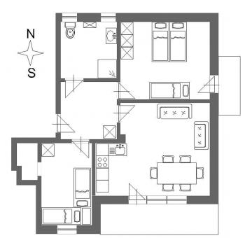 Apartment Suite Garten s (2-5 ppl.)