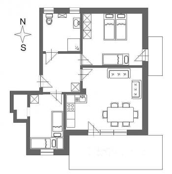 Apartment Suite Garten B (2-4 Pers.)